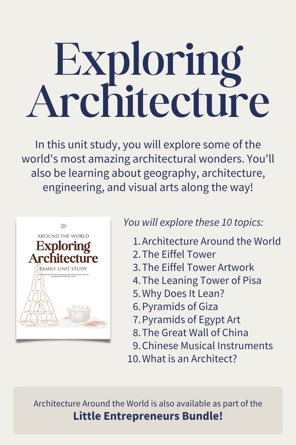 Exploring Architecture Family unit study