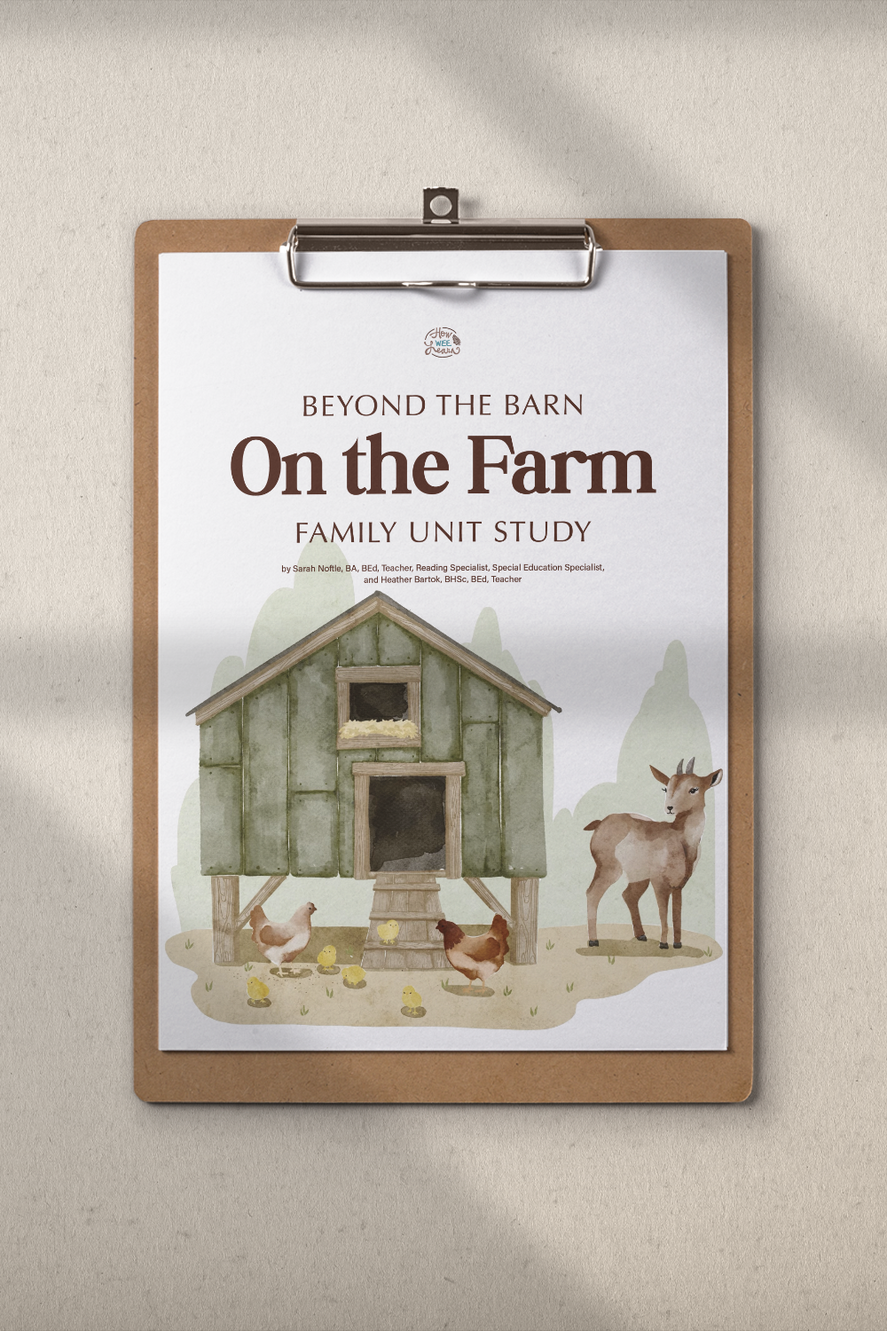 On the Farm Unit Study for Kids