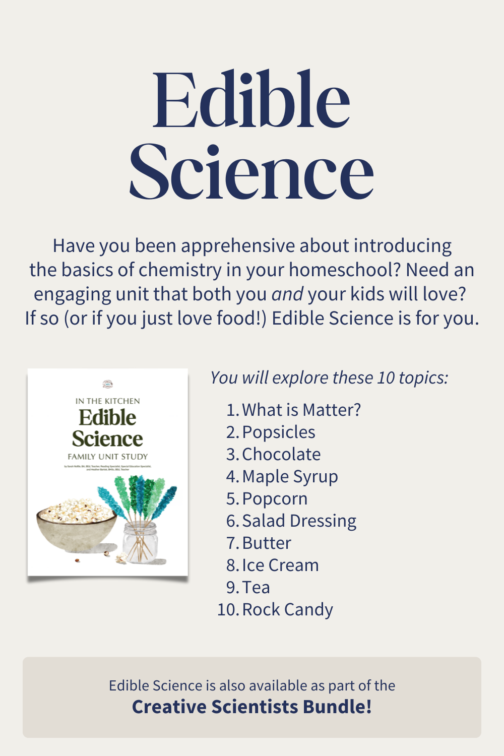 Edible Science Family Unit Study