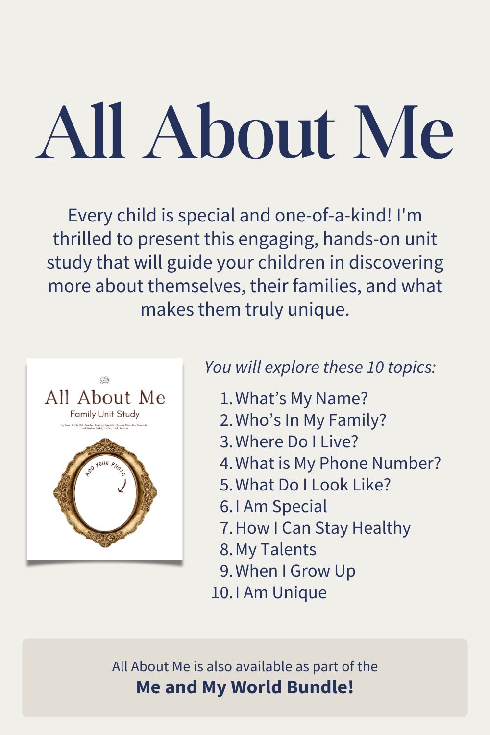 All about me 10 topics