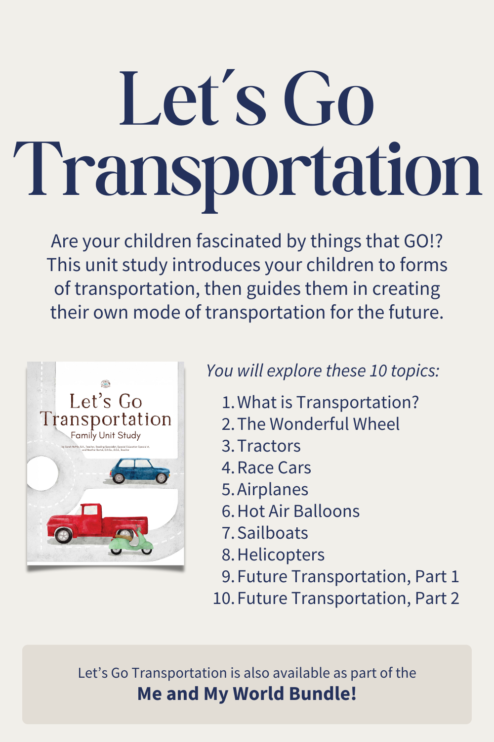 Let's Go Transportation 10 topics