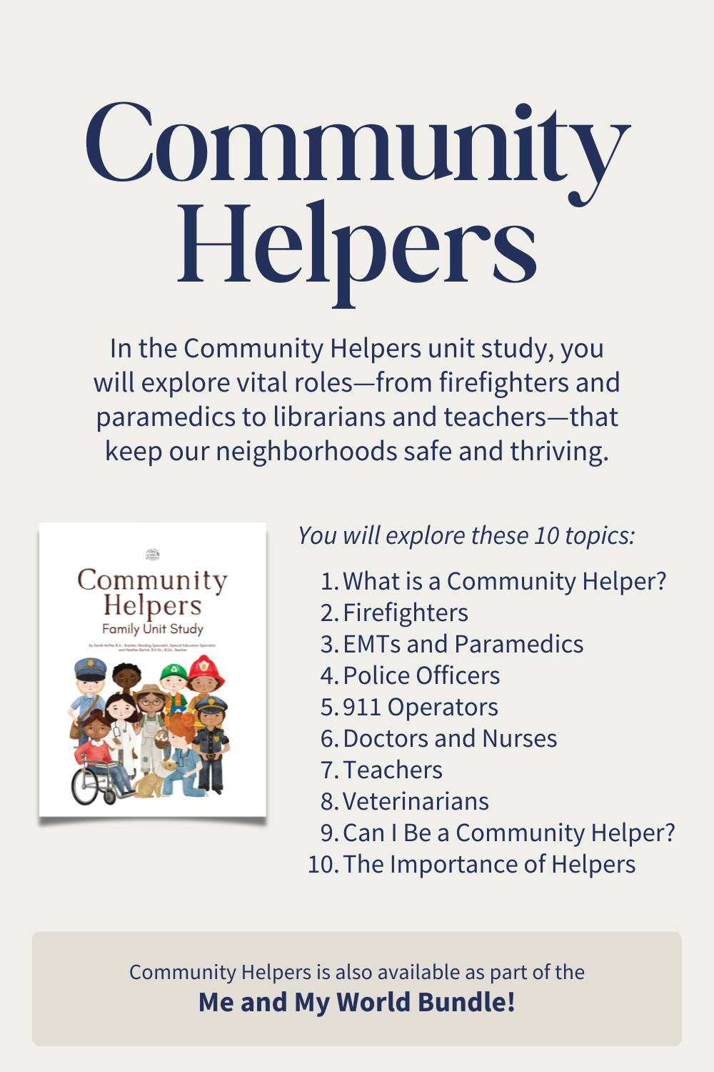 Community Helpers 10 topics
