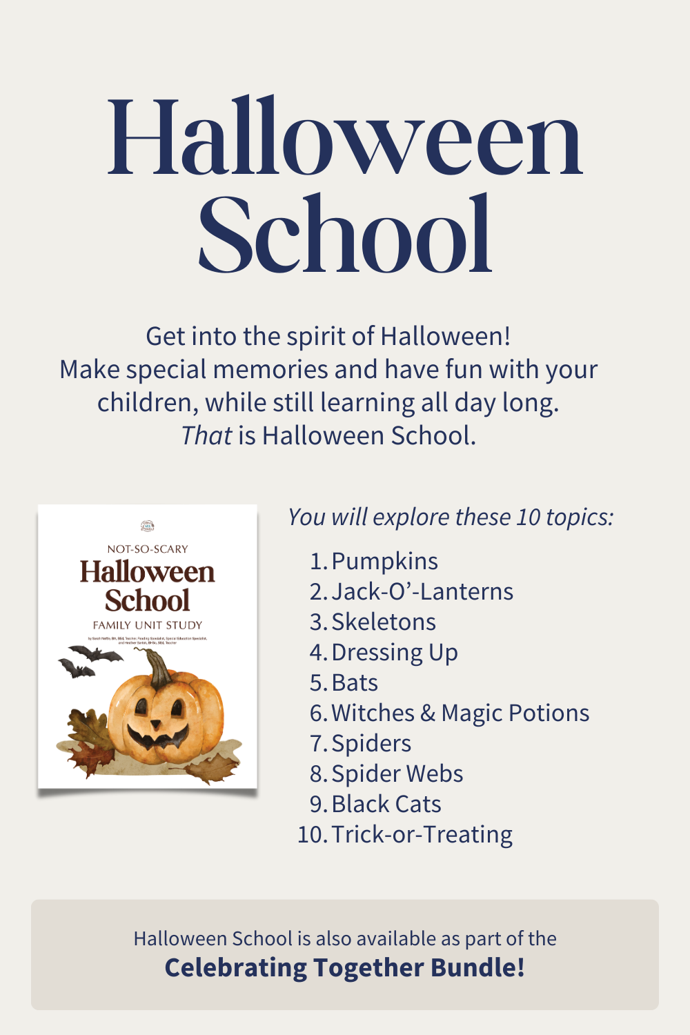 Halloween School Unit Study