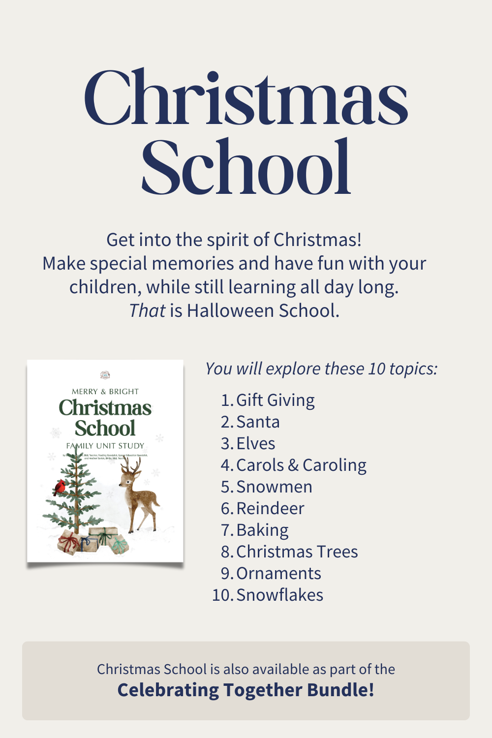 Christmas School Unit Study