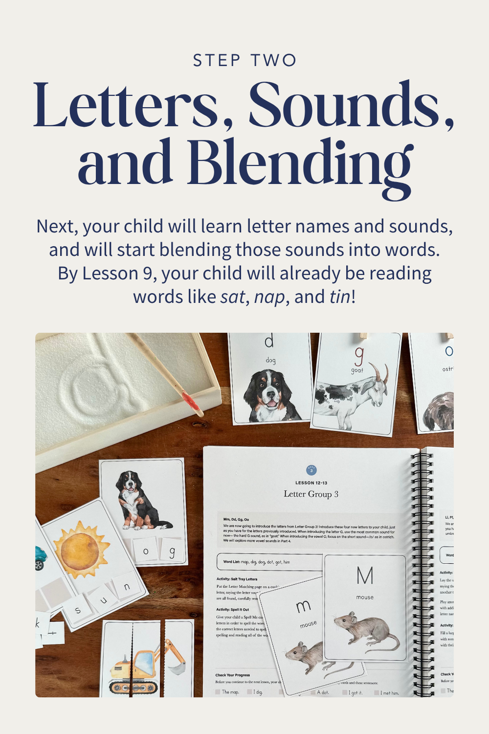 Step Two: Letters, sounds and blending