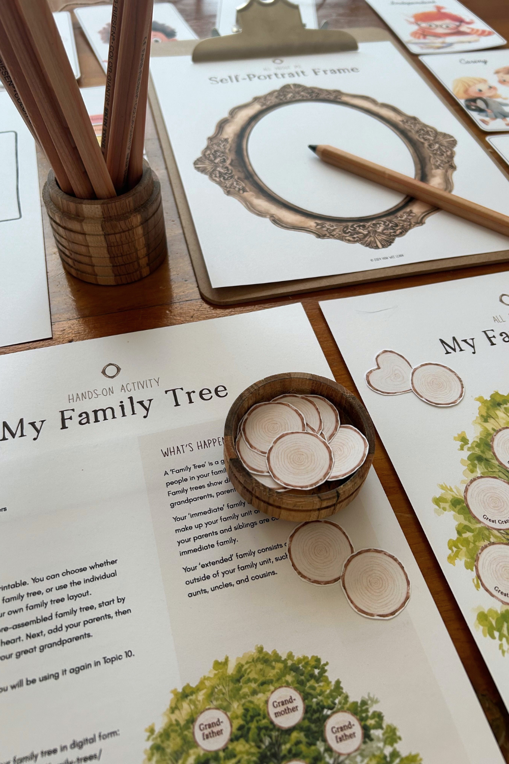 All about me Unit part of the Me and My World Family Unit Study Bundle