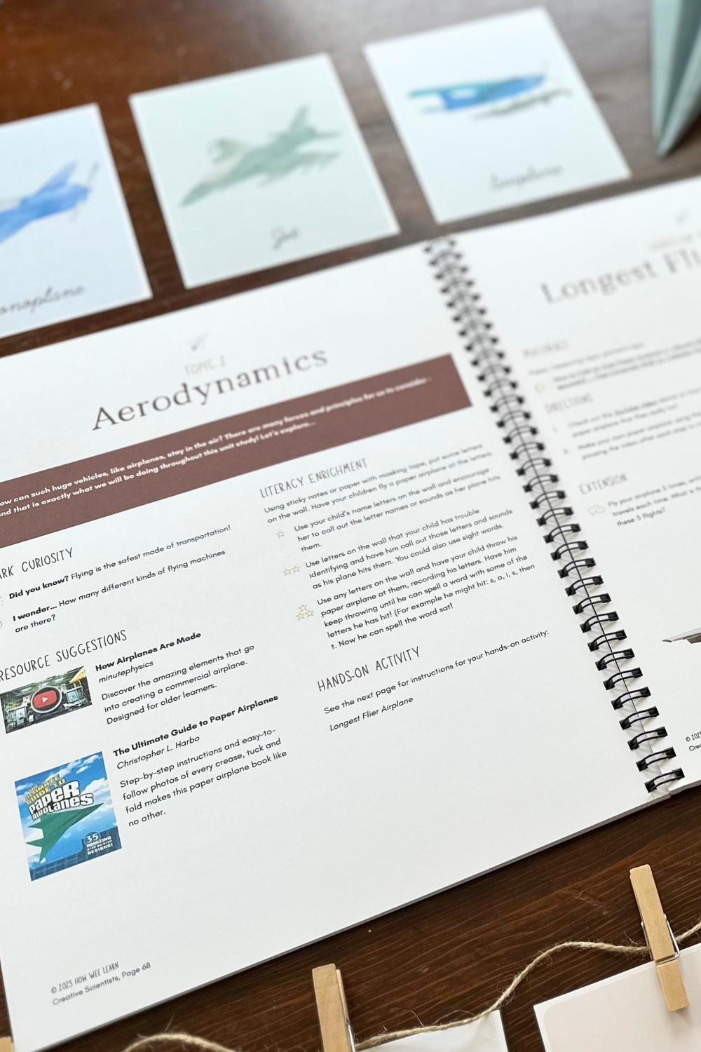 Flight Family Unit Study coursebook