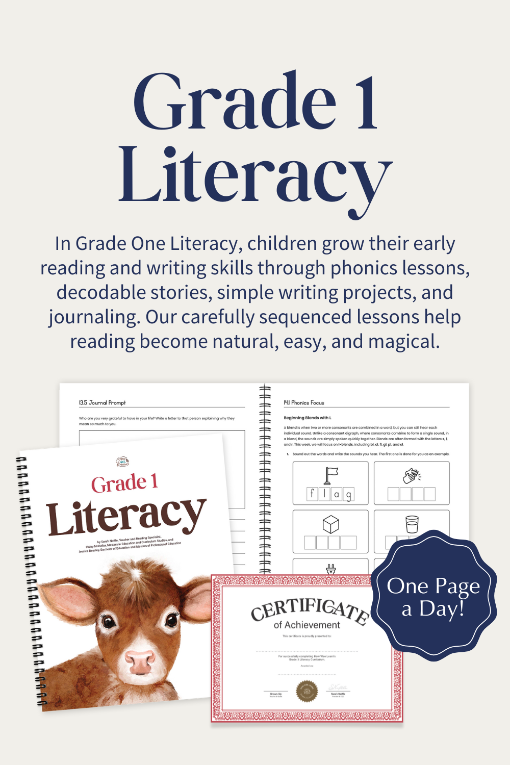 How Wee Learn's Grade 1 Literacy